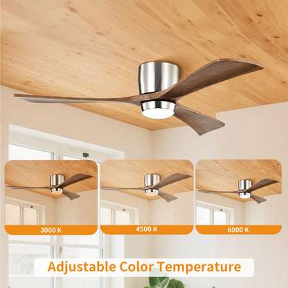 Taimei Stela 52 in. Flush Mount Standard Ceiling Fan with Dimmable LED with Remote Included DC Motor 6_8e6e61e0-ba09-41d6-8ec6-fd161703a532