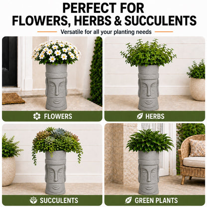 Botara Stone Gray Magnesium Oxide Floor Planter for Indoor Outdoor Use 6_9641accc-e3c7-4a88-b5d7-58a4b48e22b0