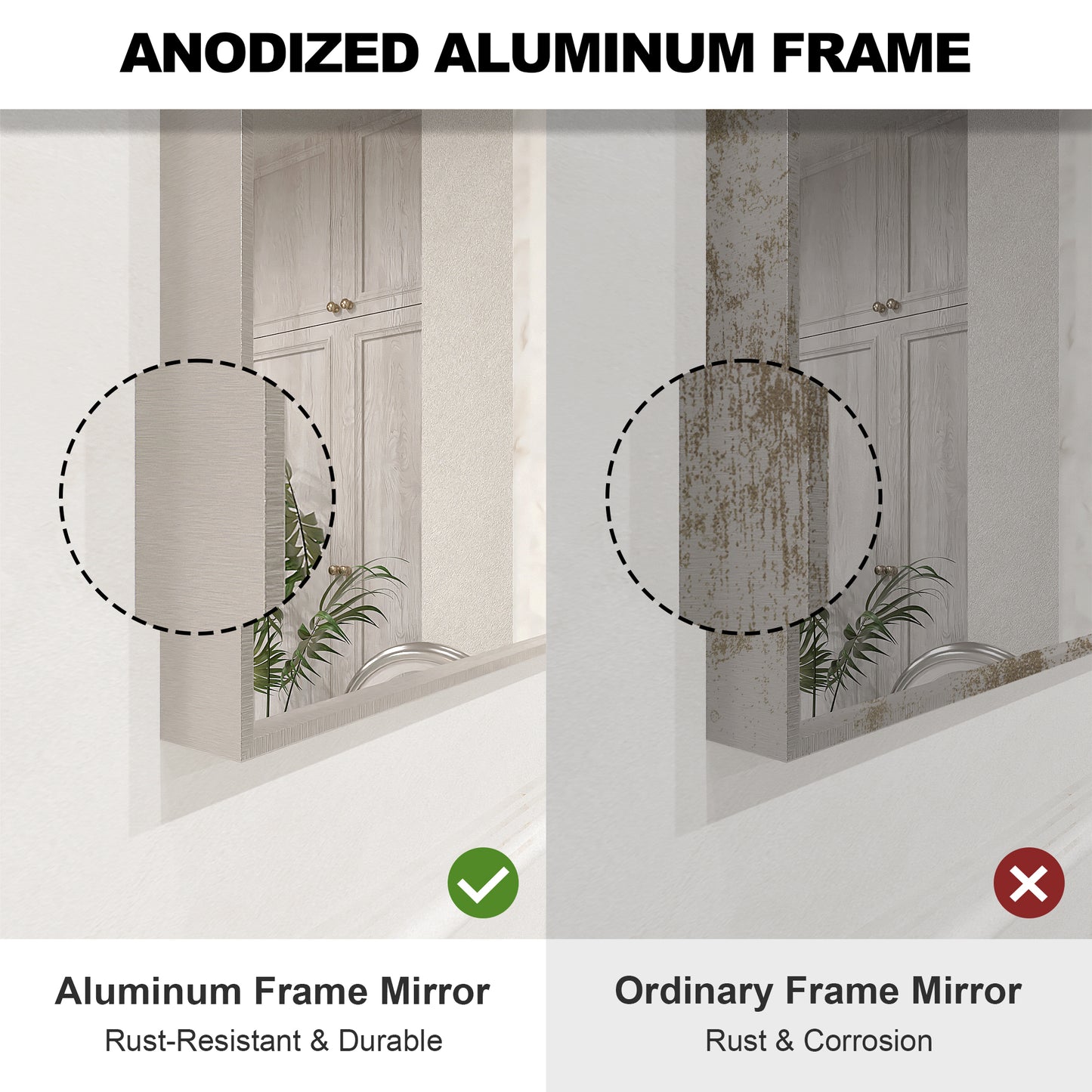 Nova 24 in. W x 30 in. H Rectangular Framed Wall Bathroom Vanity Mirror 6_a1be1eb2-0b3d-4d64-94e0-cf0713c44a97