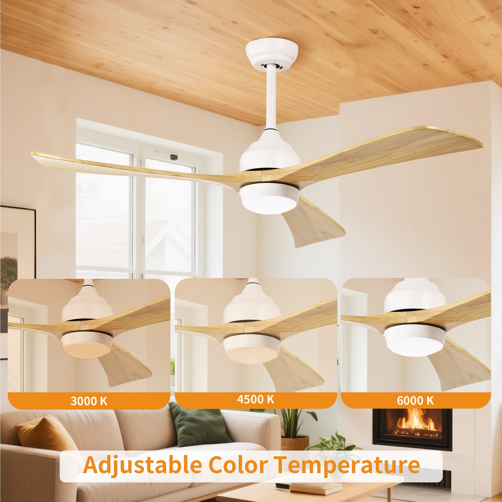 Taimei Helio 52 in. Downrod Modern Ceiling Fan with Dimmable LED with Remote Included DC Motor 6_a333a275-46c1-499e-8de8-8c0b1af10062