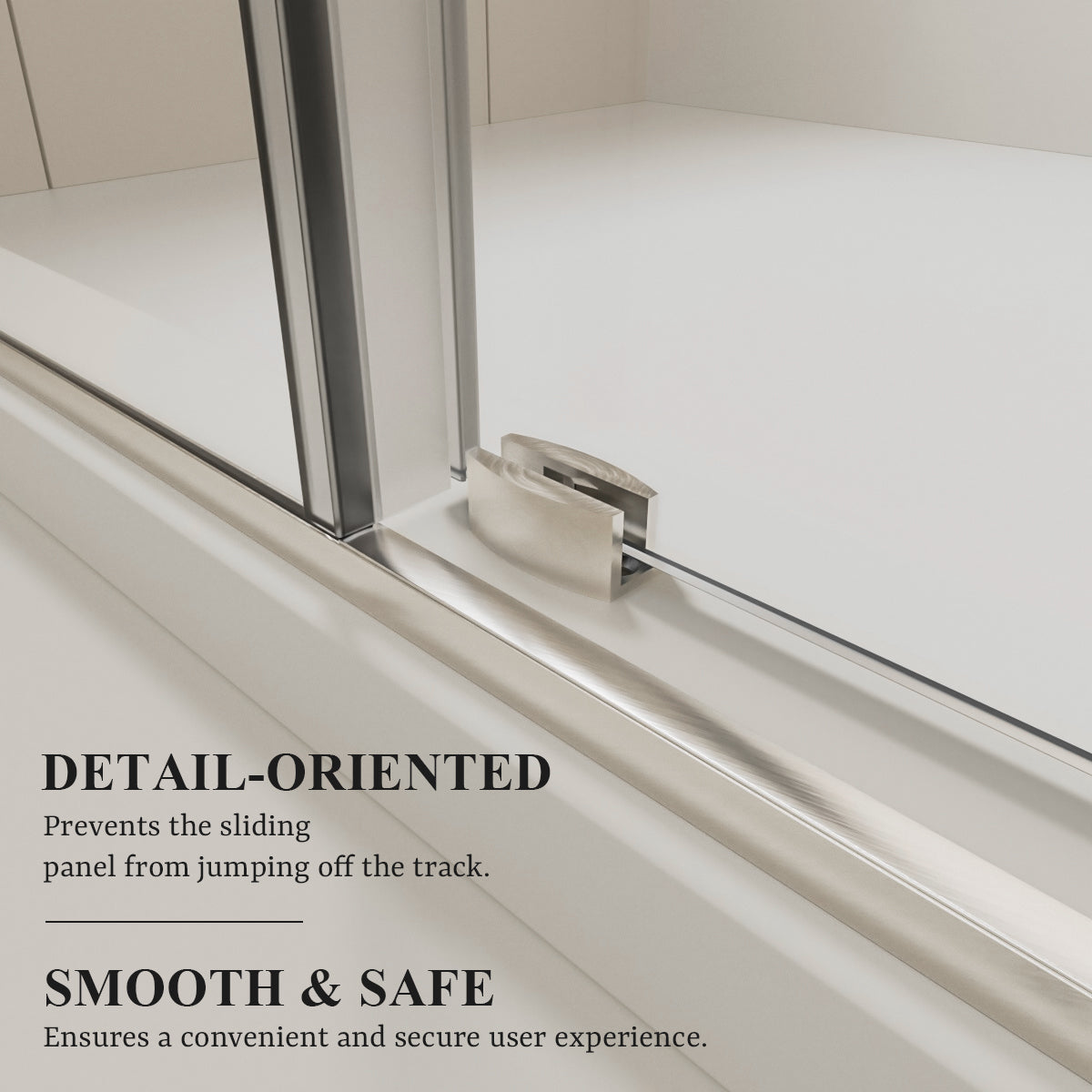 Nivorix Cryptic 60 in. W x 76 in. H Sliding Semi-Frameless Shower Door with Clear Glass 6_b1cf3c3b-0fce-4d05-a84d-c78e261c2cea