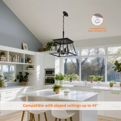 Taimei Vesper 16 in. 4-Light & Rustica 5-Light Farmhouse Industrial Chandelier Light 6_d1637c3b-fb36-4294-90d2-45fb23673755