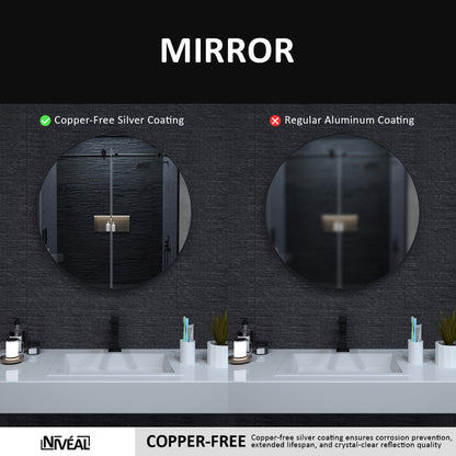 Niveal RM Series Round Framed Wall Bathroom Vanity Mirror 6_e934d5fb-9b2d-4b85-9846-570898270d3c