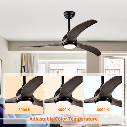 Taimei Cyre 52 in. Downrod Standard Ceiling Fan with Integrated LED with Remote Included DC Motor 6_f4cc998b-dd43-4394-a482-e72b3141bac7