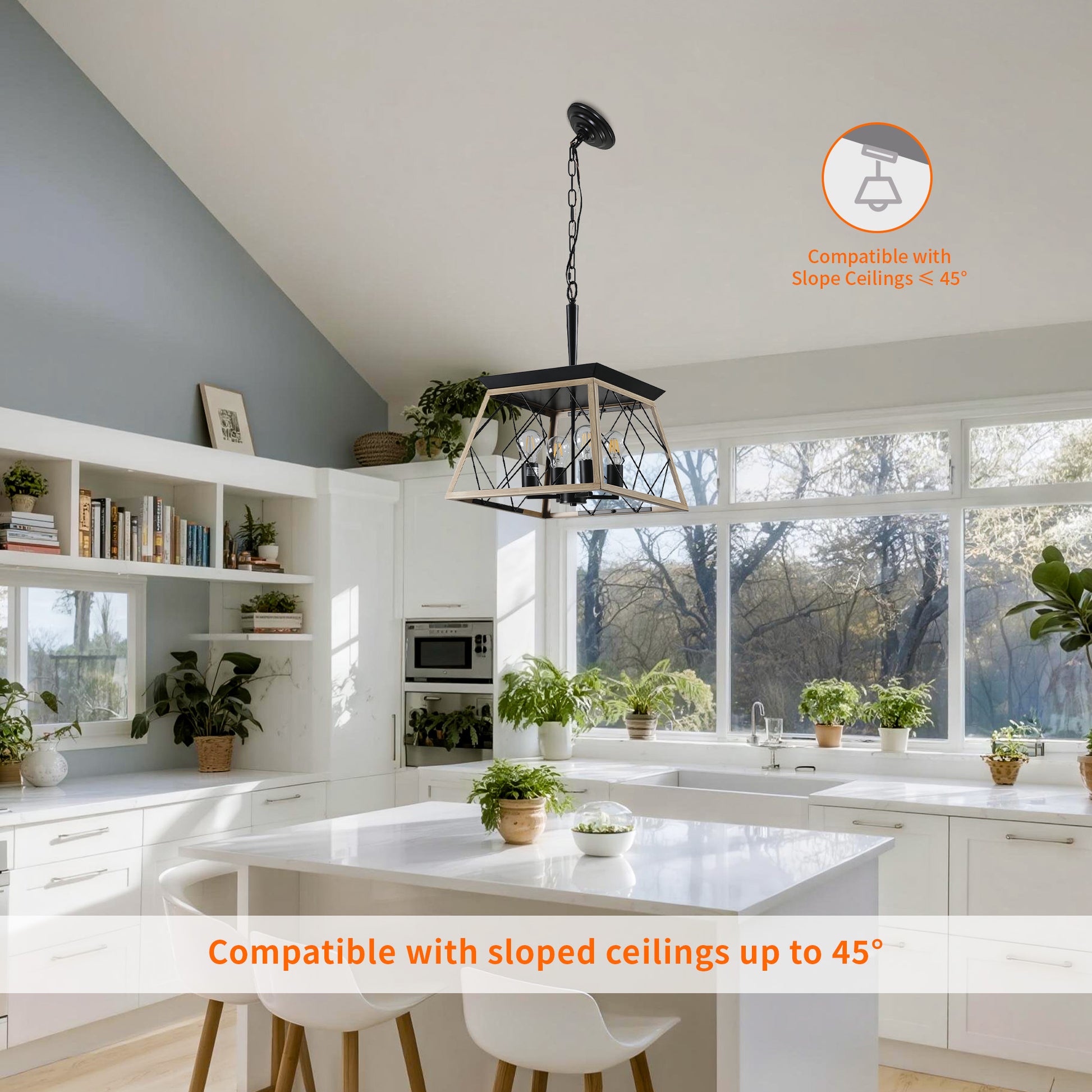 Taimei Vesper 16 in. 4-Light & Rustica 5-Light Farmhouse Industrial Chandelier Light 6_f8e68b67-bbb3-4e16-ab48-d033c7b108f0