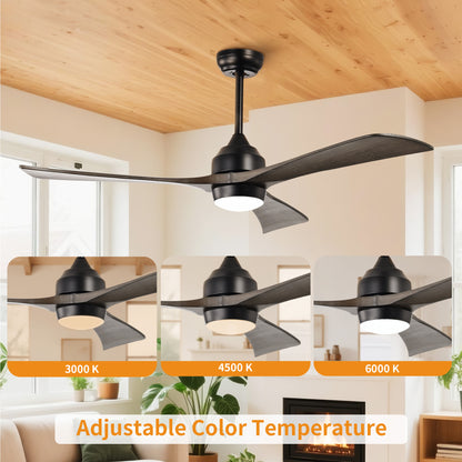 Taimei Helio 52 in. Downrod Modern Ceiling Fan with Dimmable LED with Remote Included DC Motor 6_fa5bcc77-5033-48b2-baf9-8fd6987fdcd0