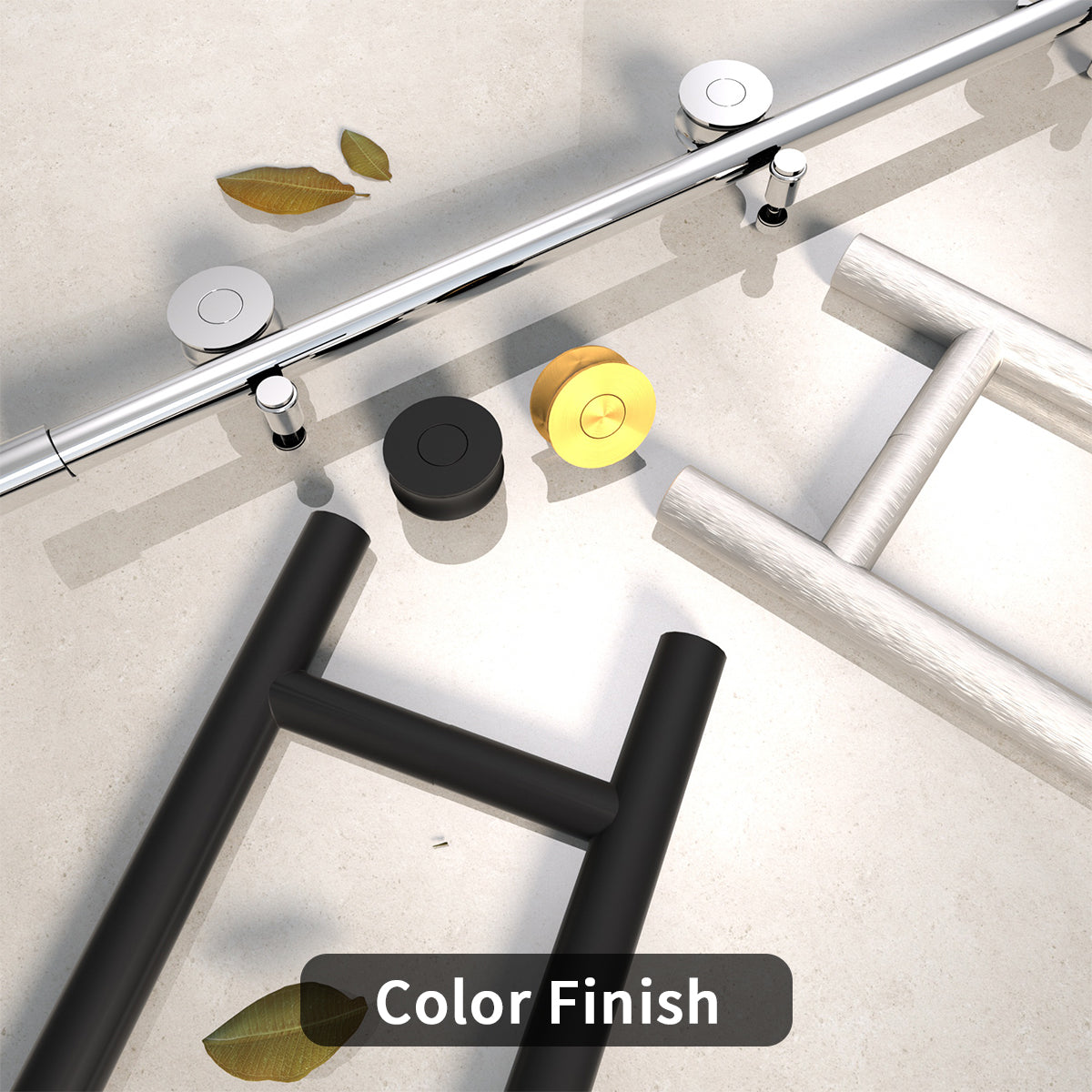 Eon 60 in. W x 60 in. H Sliding Semi-Frameless Tub Door with Clear Glass