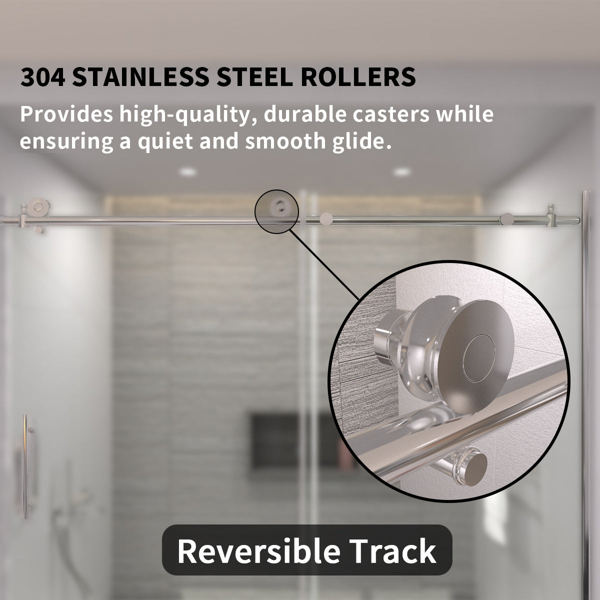 TaiMei 60 in. W x 60 in. H Sliding Semi-Frameless Tub Door 7051-6060-CR07_f021a0ce-156f-441d-8493-136846eafd50