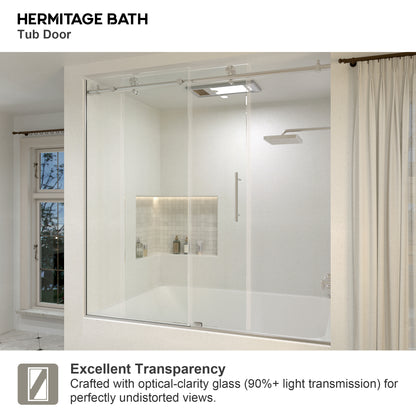 Vetra 59 in. W x 56 in. H Sliding Framed Tub Door Finish with Clear Glass 7051-6060BN-10_4de74fea-d4b8-44e6-bbce-98269373fd03