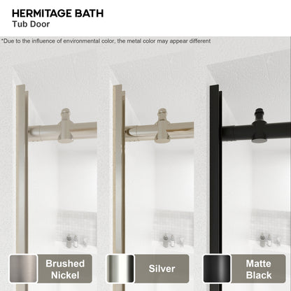 Vetra 59 in. W x 56 in. H Sliding Framed Tub Door Finish with Clear Glass 7051-6060BN-12_ccc60790-feed-470c-a19e-9b4f1f5db5fe