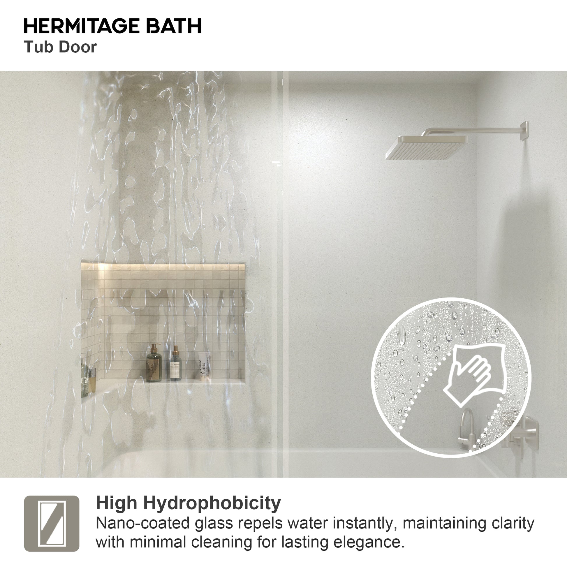 Vetra 59 in. W x 56 in. H Sliding Framed Tub Door Finish with Clear Glass 7051-6060BN-8_64064d3b-10bb-483b-8136-e3c2c34136b6