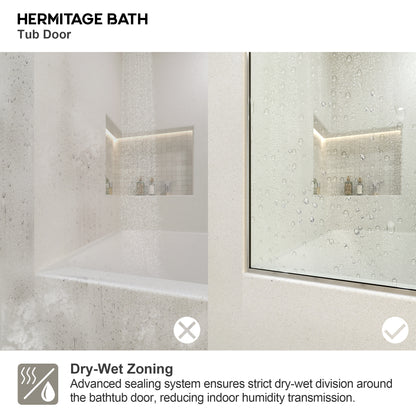 Vetra 59 in. W x 56 in. H Sliding Framed Tub Door Finish with Clear Glass 7051-6060SV-11_fba31dde-f191-495d-910a-5bec0810c108