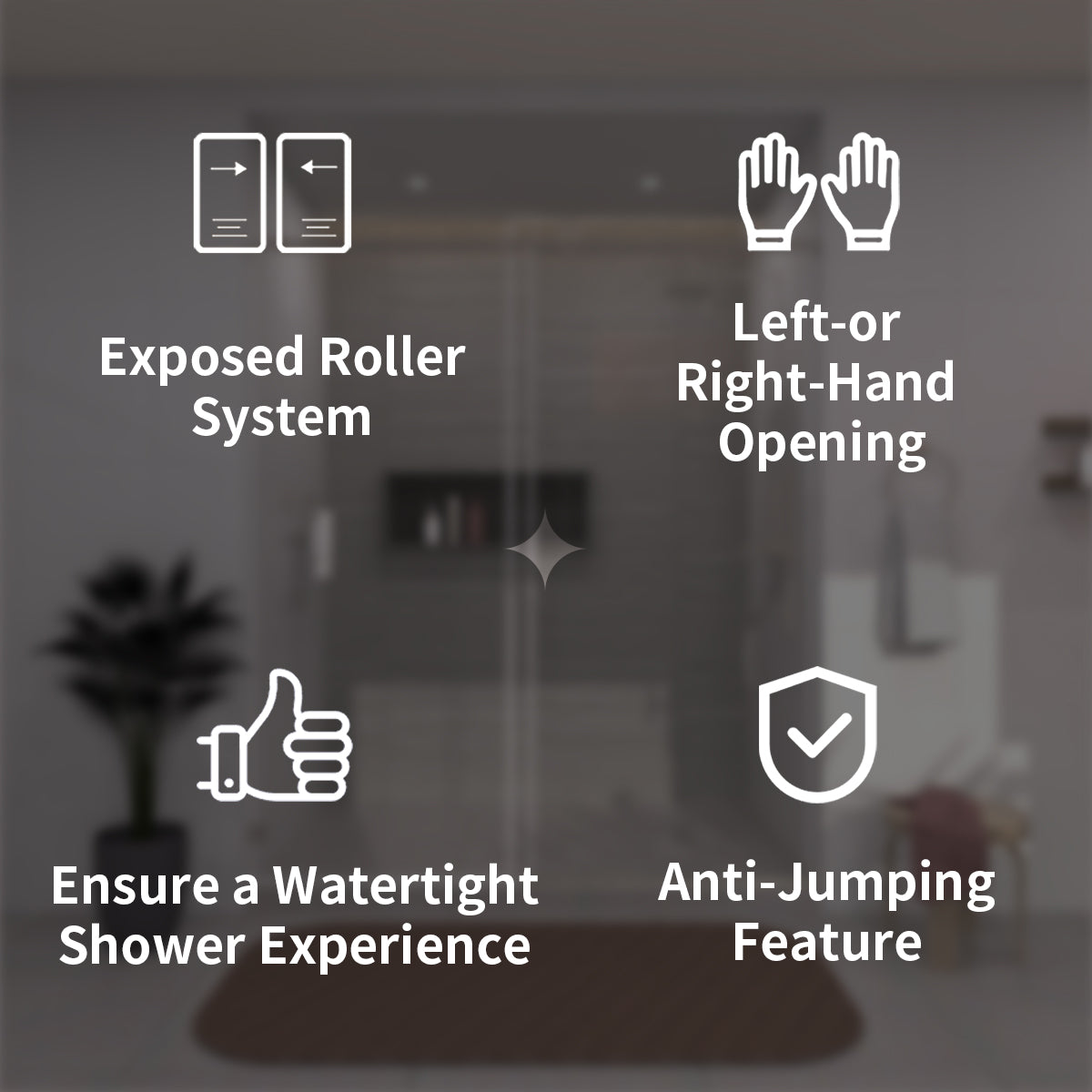 TaiMei 60 in. W x 76 in. H Sliding Semi-Frameless Shower Door with Clear Glass 7051-7660-BN03