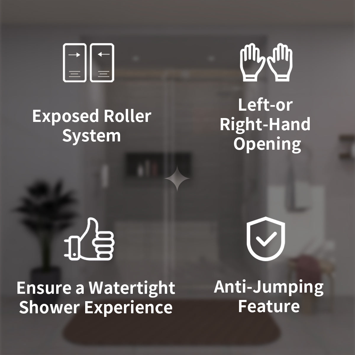 TaiMei 60 in. W x 76 in. H Sliding Semi-Frameless Shower Door with Clear Glass 7051-7660-CR03