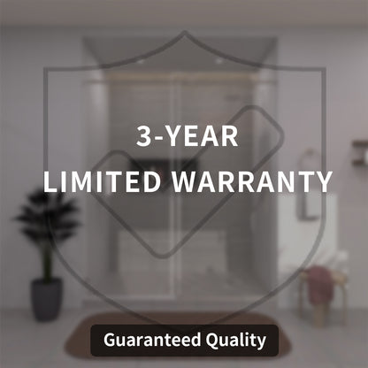 TaiMei 60 in. W x 76 in. H Sliding Semi-Frameless Shower Door with Clear Glass 7051-7660-CR13
