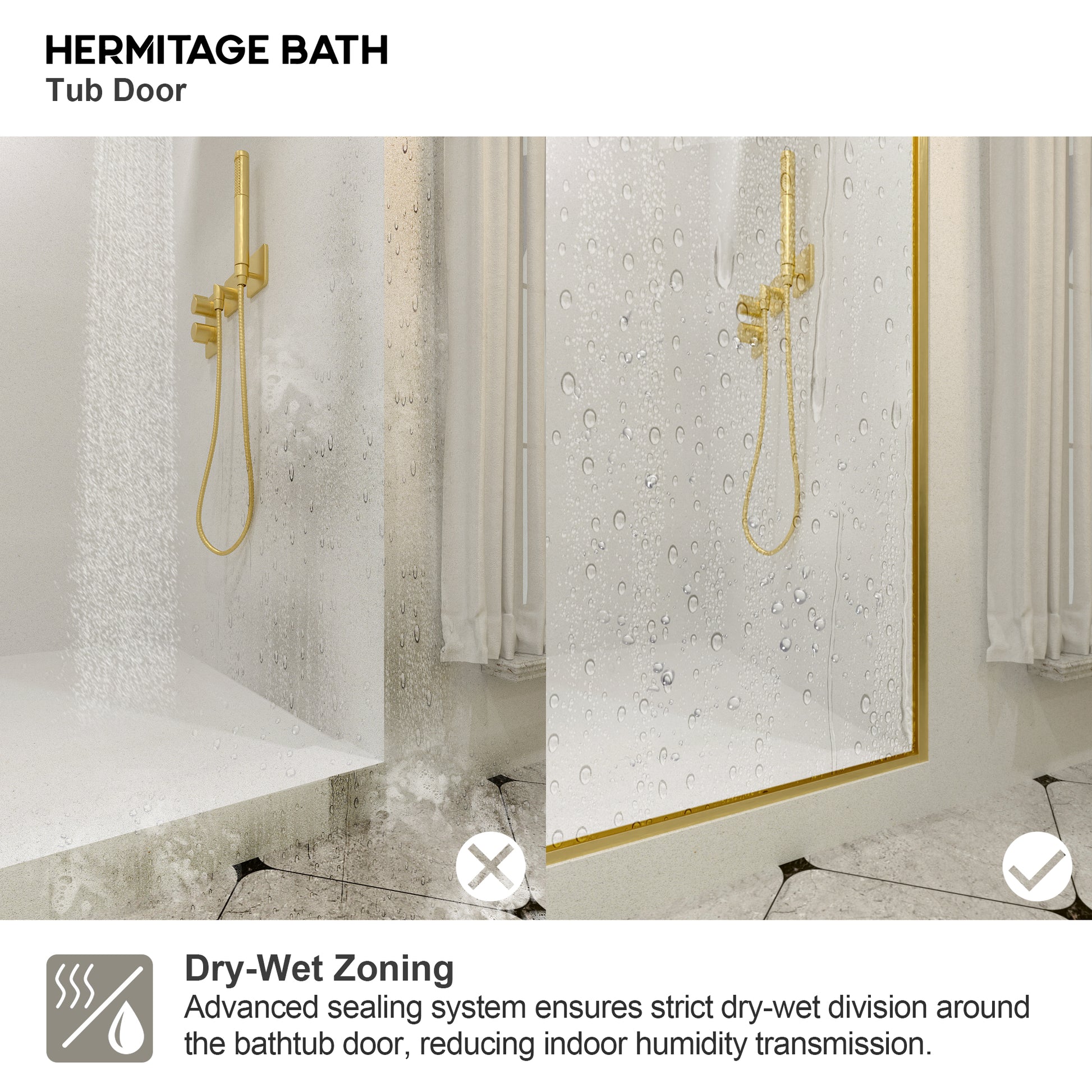 Bodum 60 in. W x 76 in. H Sliding Semi-Frameless Shower Door in Chrome Finish with Clear Glass 7051-7660GD-11