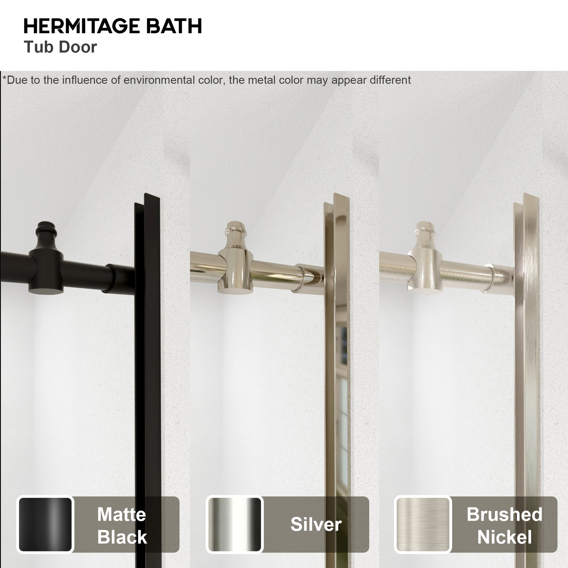 Ephemeral 60 in. W x 76 in. H Sliding Semi-Frameless Shower Door in Matte Black Finish with Clear Glass 7051-7660MB-12_295ba820-7c9b-4c6e-a8d6-5d779e511bf3