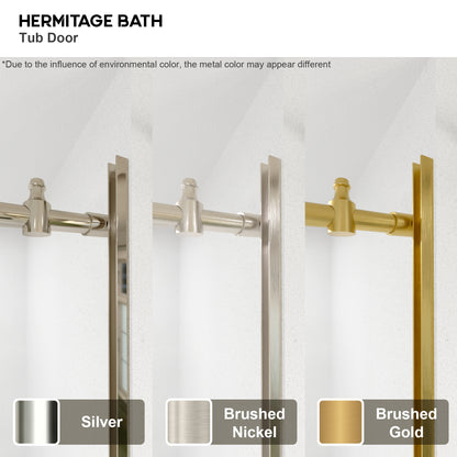 Brewo 60 in. W x 76 in. H Sliding Semi-Frameless Shower Door with Clear Glass