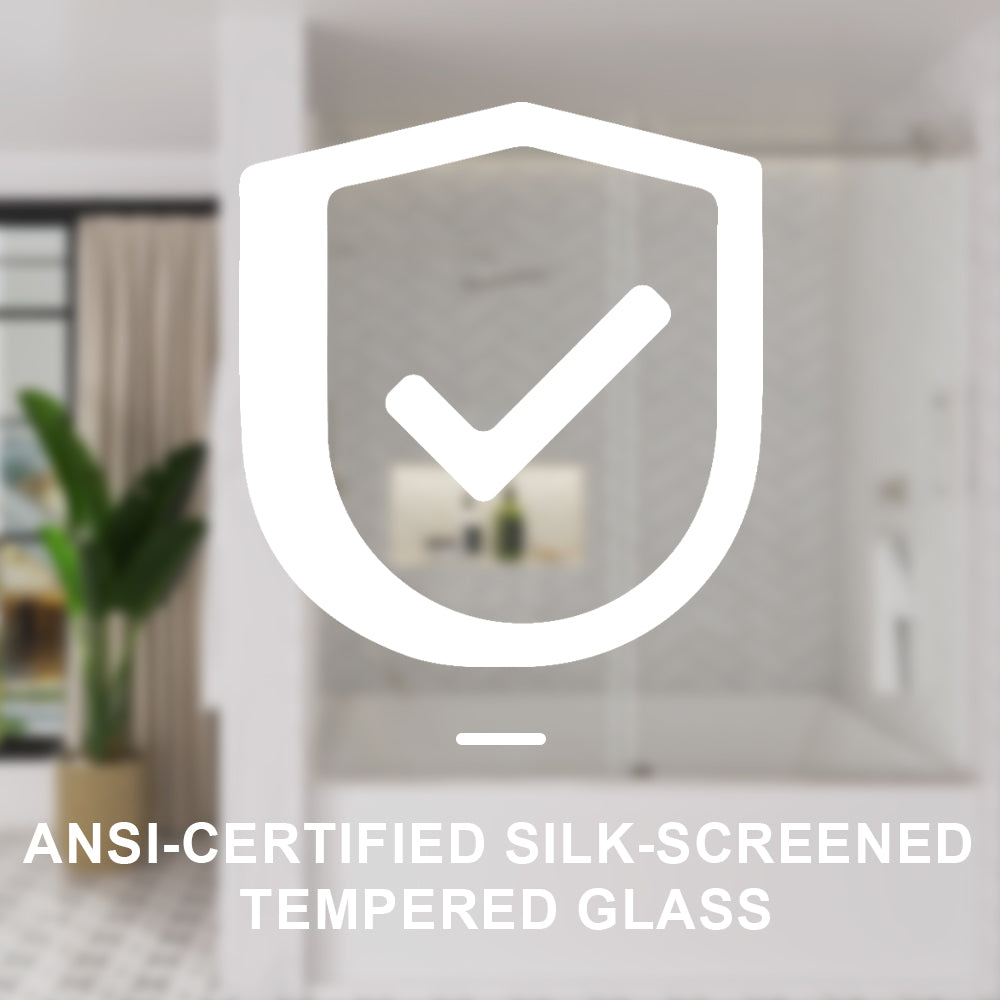 Verie 60 in. W x 60 in. H Frameless Sliding Tub Door with 1/4 in. Clear Tempered Glass 7051MB-12_c3ce10dc-2bf1-4a88-88a2-b59a91951a77