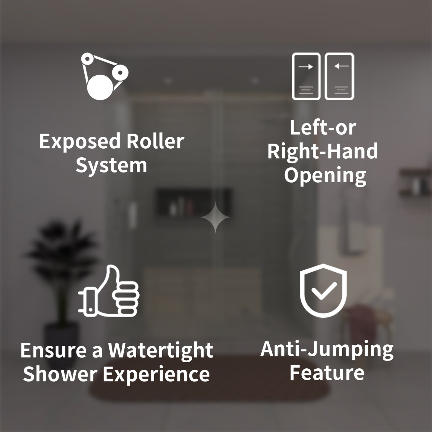 TaiMei 60 in. W x 76 in. H Sliding Semi-Frameless Shower Door with Clear Glass 7151-7660-CR03_7e018609-7ebf-497a-97e0-725ed7468fb6
