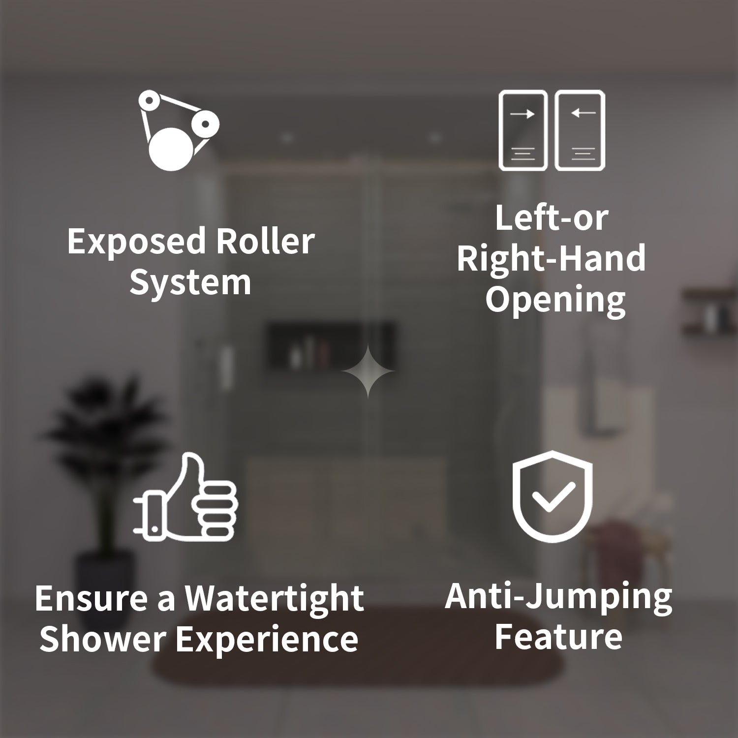 TaiMei 60 in. W x 76 in. H Sliding Semi-Frameless Shower Door with Clear Glass 7151-7660-CR03_7e018609-7ebf-497a-97e0-725ed7468fb6