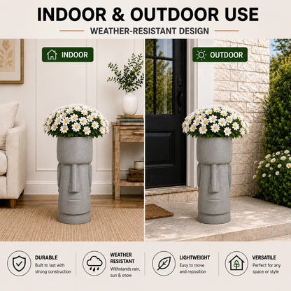 Botara Stone Gray Magnesium Oxide Floor Planter for Indoor Outdoor Use 7_1b7e0b62-8ac2-43b3-8e1d-90703f37638f