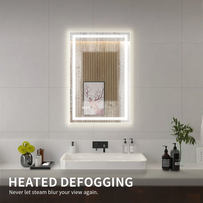 Niveal LMI Series Rectangular Frameless LED Wall Bathroom Vanity Mirror