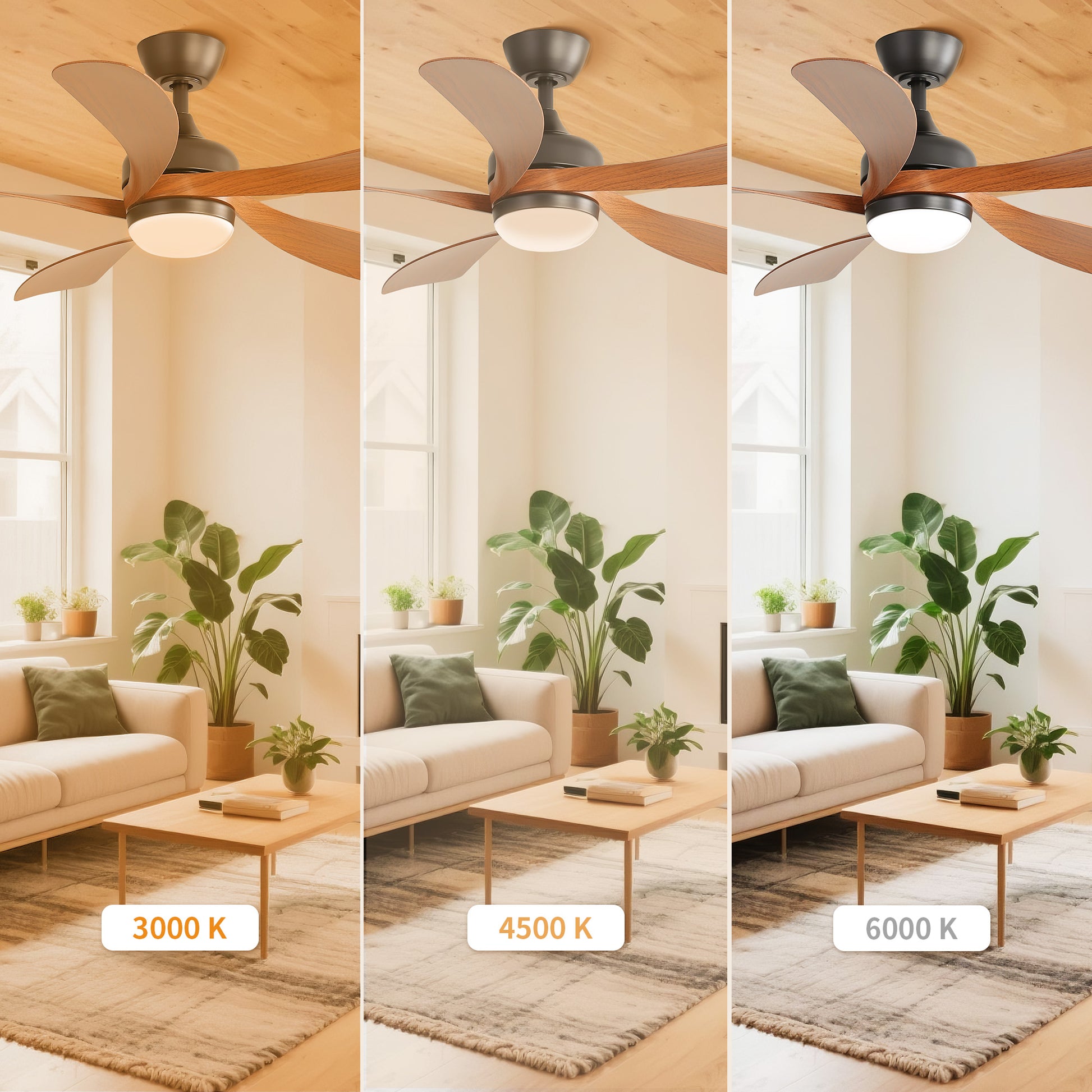 Taimei Sleek 52 in. Ceiling Fan - 5 Precision ABS Blades with Soft LED Light and Whisper-Quiet 6-Speed Remote Control 7_255468f2-4745-4fb3-b60f-a2e5bad86079