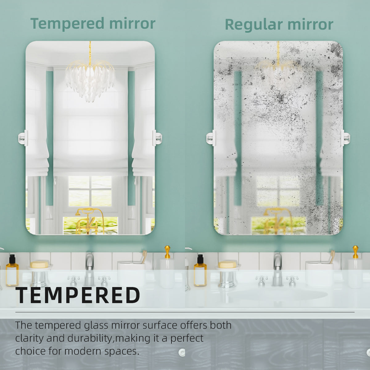 Nivorix NRKT Series Rectangular Framed Tilt Wall Bathroom Vanity Mirror 7_2e3a2789-f269-47c7-b415-f8c262c3efce