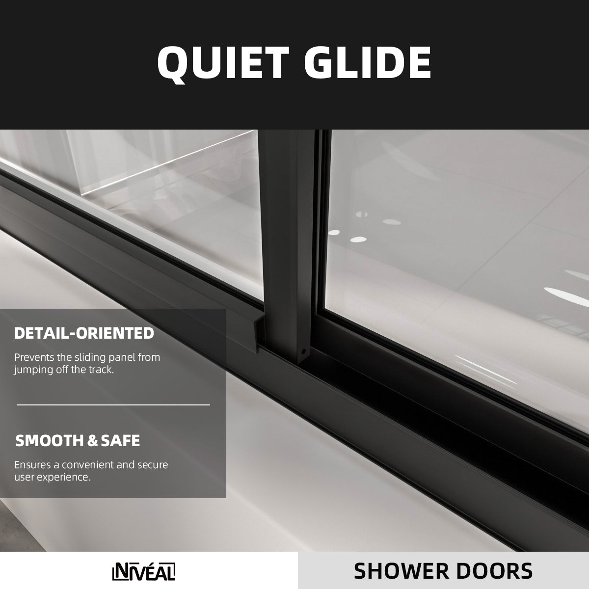 Niveal Luminous 59 in. W x 56 in. H Sliding Framed Tub Door with Clear Tempered Glass 7_43acb426-606e-4753-a2d5-bf32e36c76e5