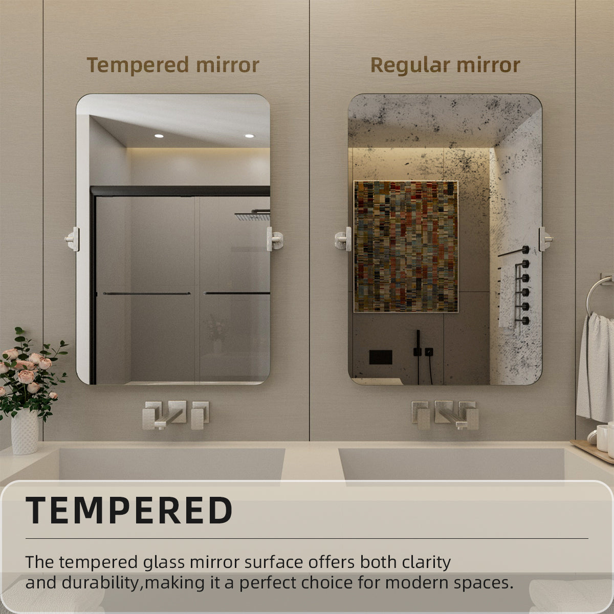 Nivorix NRKH Series Rectangular Framed Tilt Wall Mount Bathroom Vanity Mirror 7_460795f1-6736-4eef-b088-58db9b3baaaf