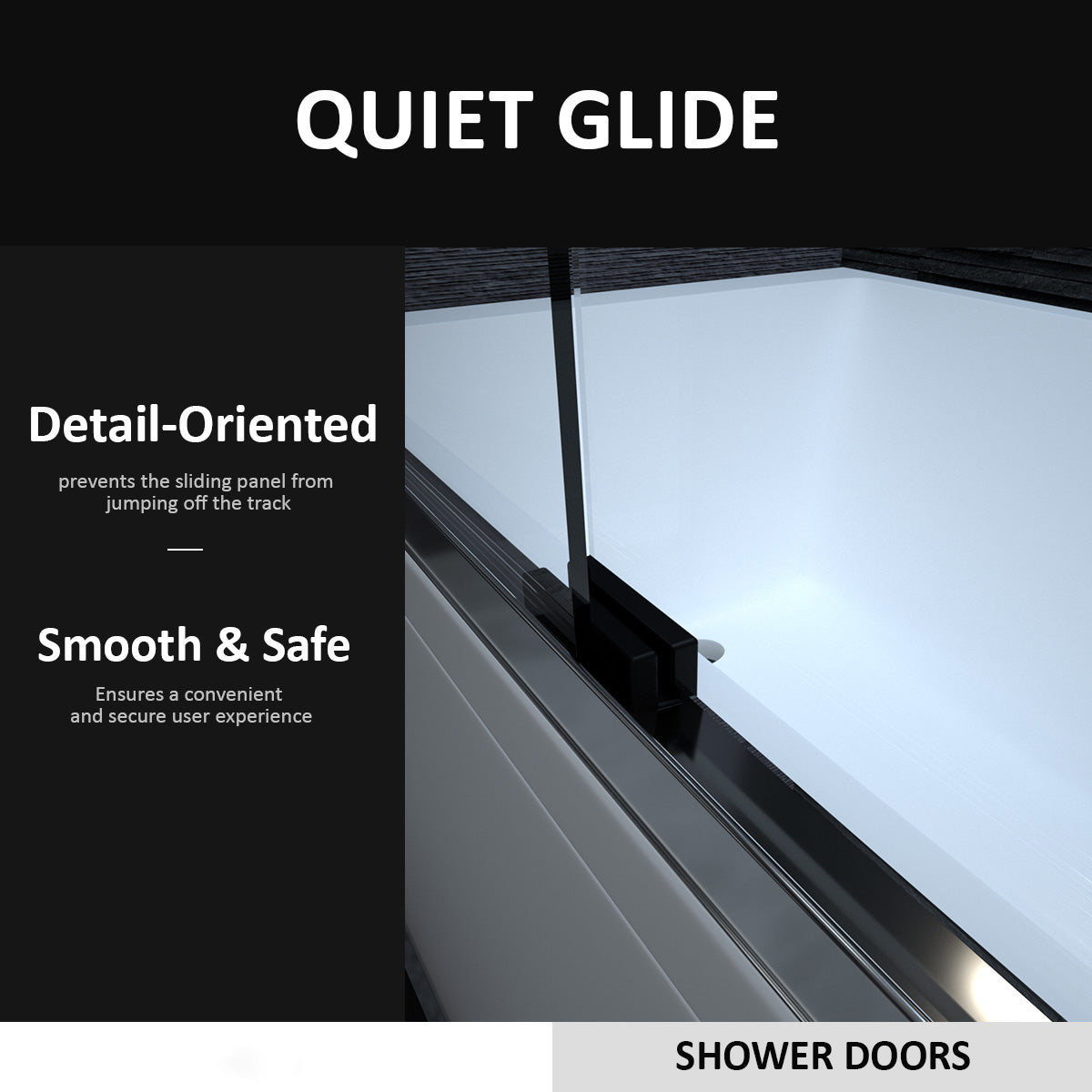 Niveal Ruhr 60 in. W x 56 in. H Sliding Semi Frameless Tub Door with Clear Glass 7_46d3866a-43c8-4be9-93c3-0cd1116d521a