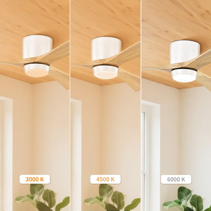 Taimei Stela 52 in. Flush Mount Standard Ceiling Fan with Dimmable LED with Remote Included DC Motor 7_4d18e831-2ab0-40ba-9327-d61c53f92c91