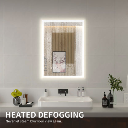 Niveal LMO Series Rectangular Frameless LED Wall Bathroom Vanity Mirror