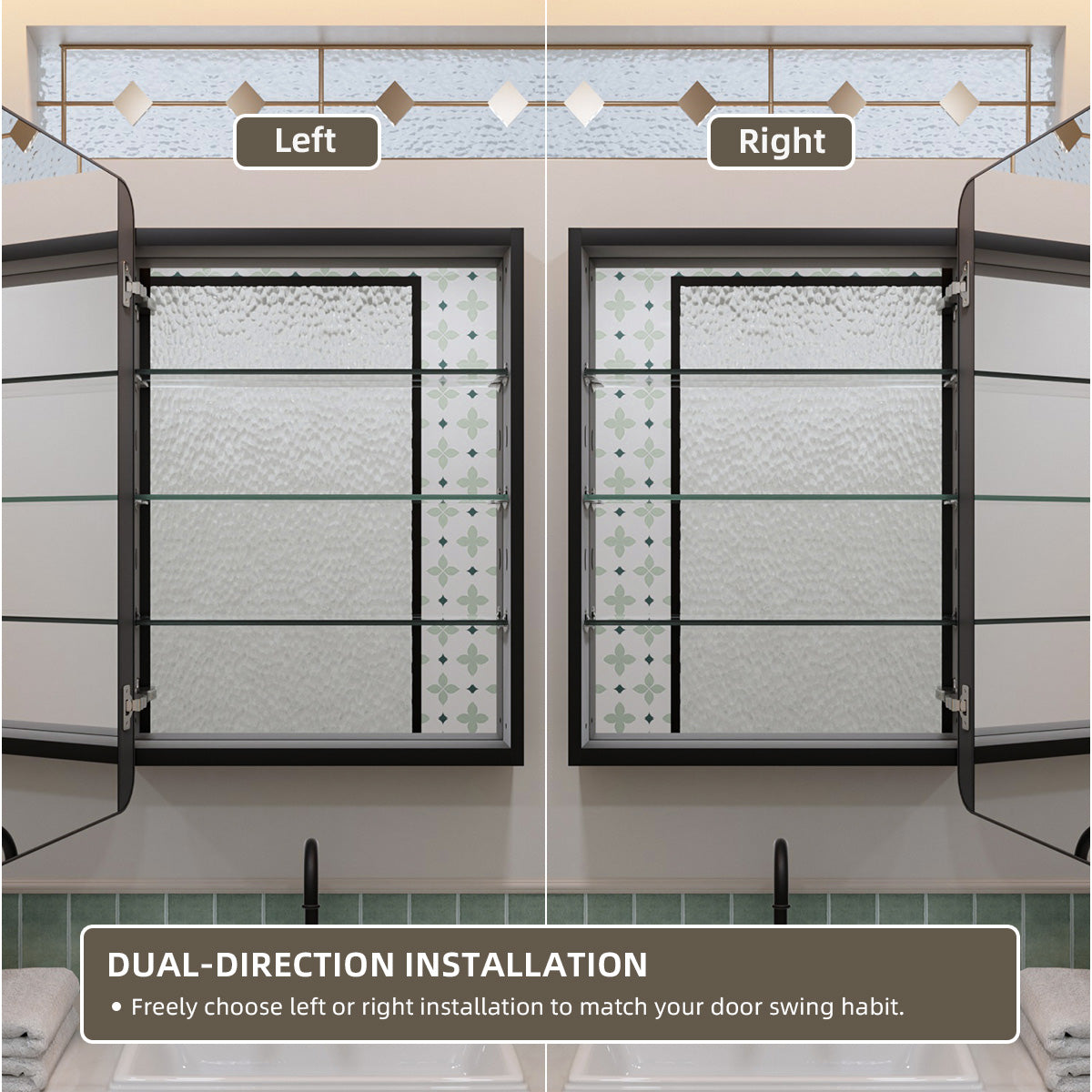Nivorix NRFM Series Rectangular Aluminum Framed Medicine Cabinet with Mirror 7_5648dcc2-1099-43bd-b4b2-b9f5b1d1d5d8