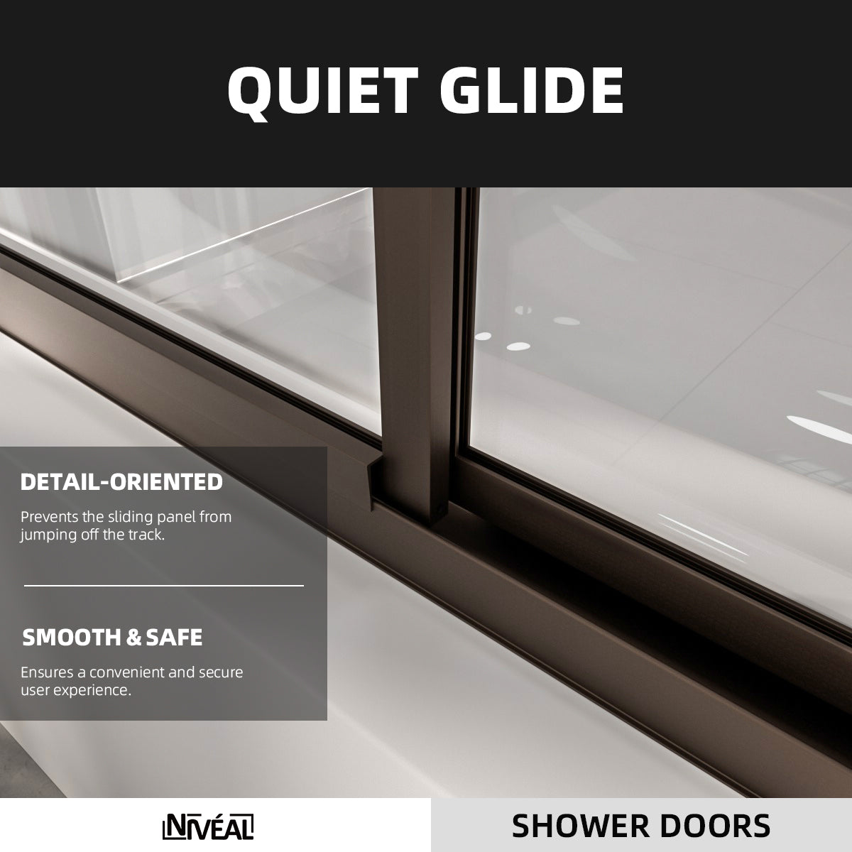 Niveal Luminous 59 in. W x 56 in. H Sliding Framed Tub Door with Clear Tempered Glass 7_641526c7-2c35-4209-ad92-9a75b6cf6bec