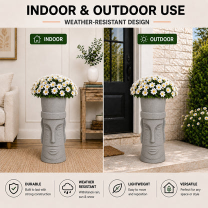 Botara Stone Gray Magnesium Oxide Floor Planter for Indoor Outdoor Use 7_7532a990-a410-4d1e-9529-506da80c6bd7