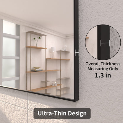 TaiMei 30 in. W x 30 in. H  Rectangular Framed Bathroom Vanity Mirror