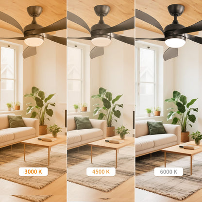 Taimei Sleek 52 in. Ceiling Fan - 5 Precision ABS Blades with Soft LED Light and Whisper-Quiet 6-Speed Remote Control 7_a67b70e4-e54c-4806-9e38-3d8c5f732cff