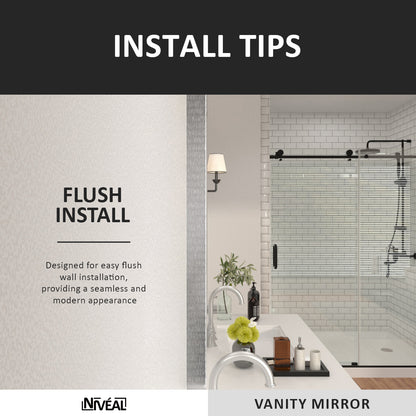 Niveal SM Series Rectangular Framed Wall Bathroom Vanity Mirror