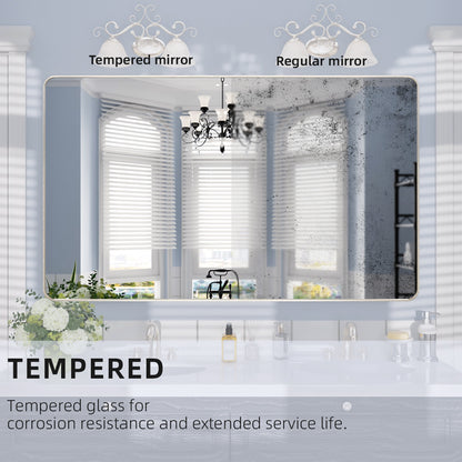 Nivorix NRSM Series Tempered Glass Brushed Nickel Rectangular Framed Wall Bathroom Vanity Mirror 7_b69e8f18-8276-45dd-878d-bf6b9991bd58