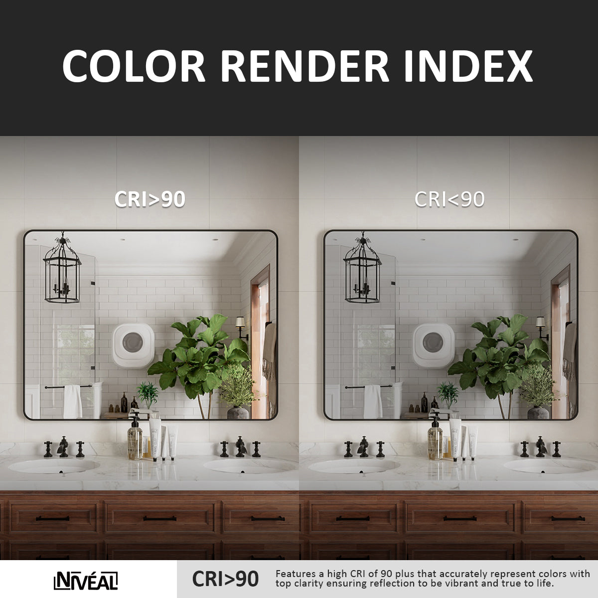 Niveal STRE Series Rectangular Framed Wall Bathroom Vanity Mirror 7_ba798ba9-6751-4096-9761-65873d5ff1e5