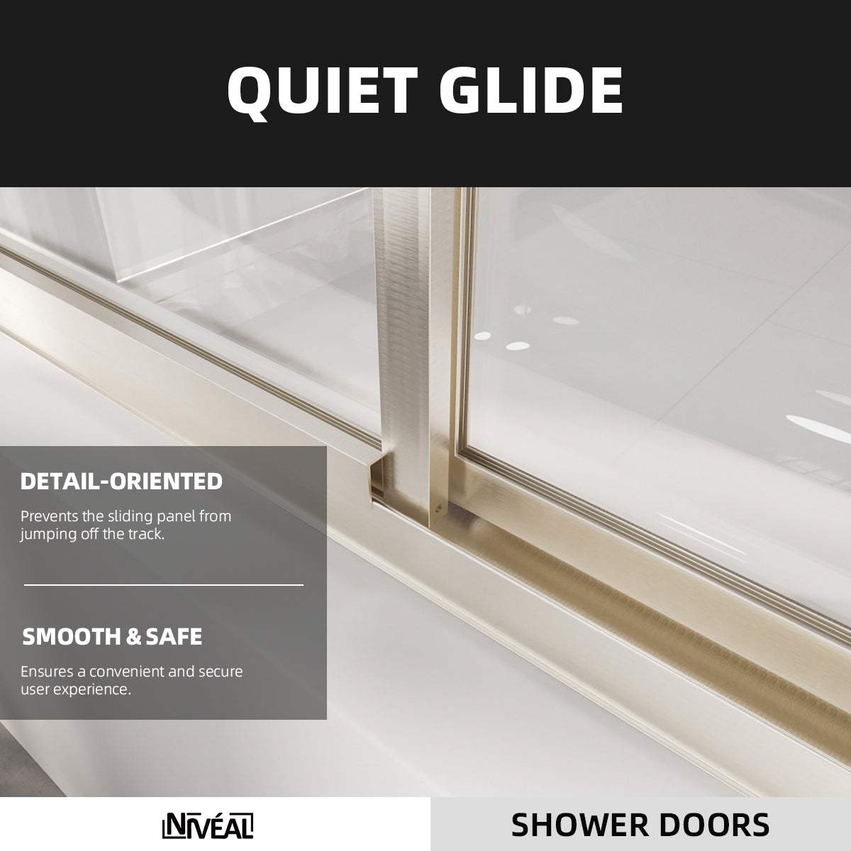 Niveal Luminous 59 in. W x 56 in. H Sliding Framed Tub Door with Clear Tempered Glass 7_be446b00-7c7e-4613-b325-6442aa514b3c