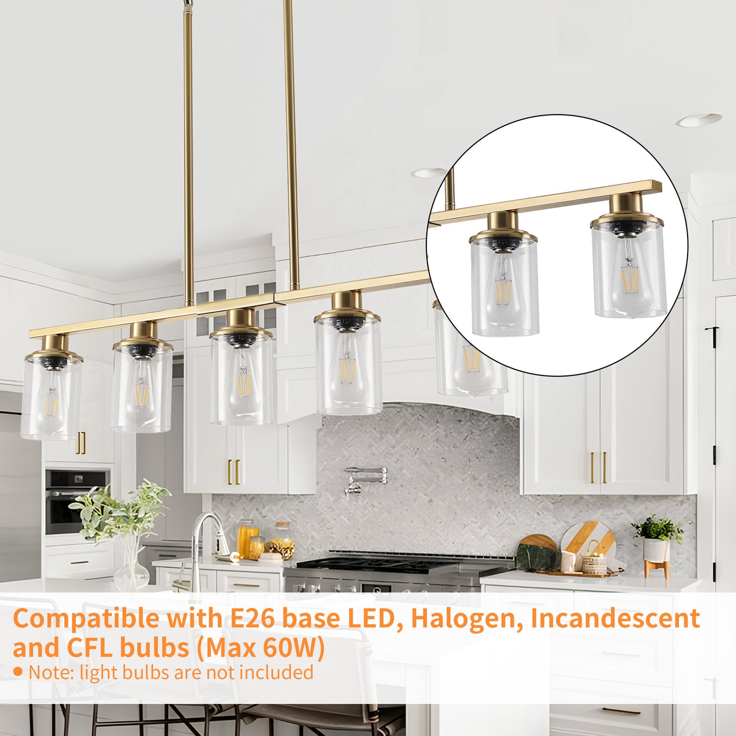 Taimei Aero 37 in. Industrial 5-Light Chandelier with Clear Glass Shades 7_c0a5c64e-59ef-4523-a6be-df3b49090086