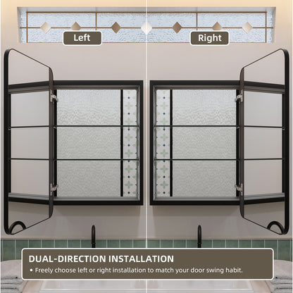 Nivorix NRFM Series Rectangular Aluminum Framed Medicine Cabinet with Mirror 7_c2ff0e25-b6f6-448c-adf6-d999edd99b38