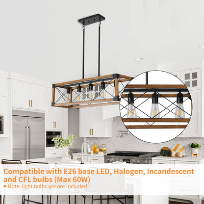 Taimei Solace 32 in. 5-Light Industrial Farmhouse Rectangle Pendant Light 7_c5fcde8b-71c8-4c66-b4bc-961d0b10b313