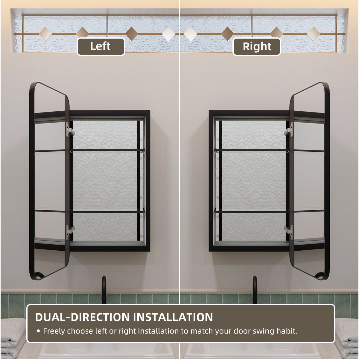 Nivorix NRFM Series Rectangular Aluminum Framed Medicine Cabinet with Mirror 7_d292a46f-7a84-4e16-afe6-89b2c02c2201