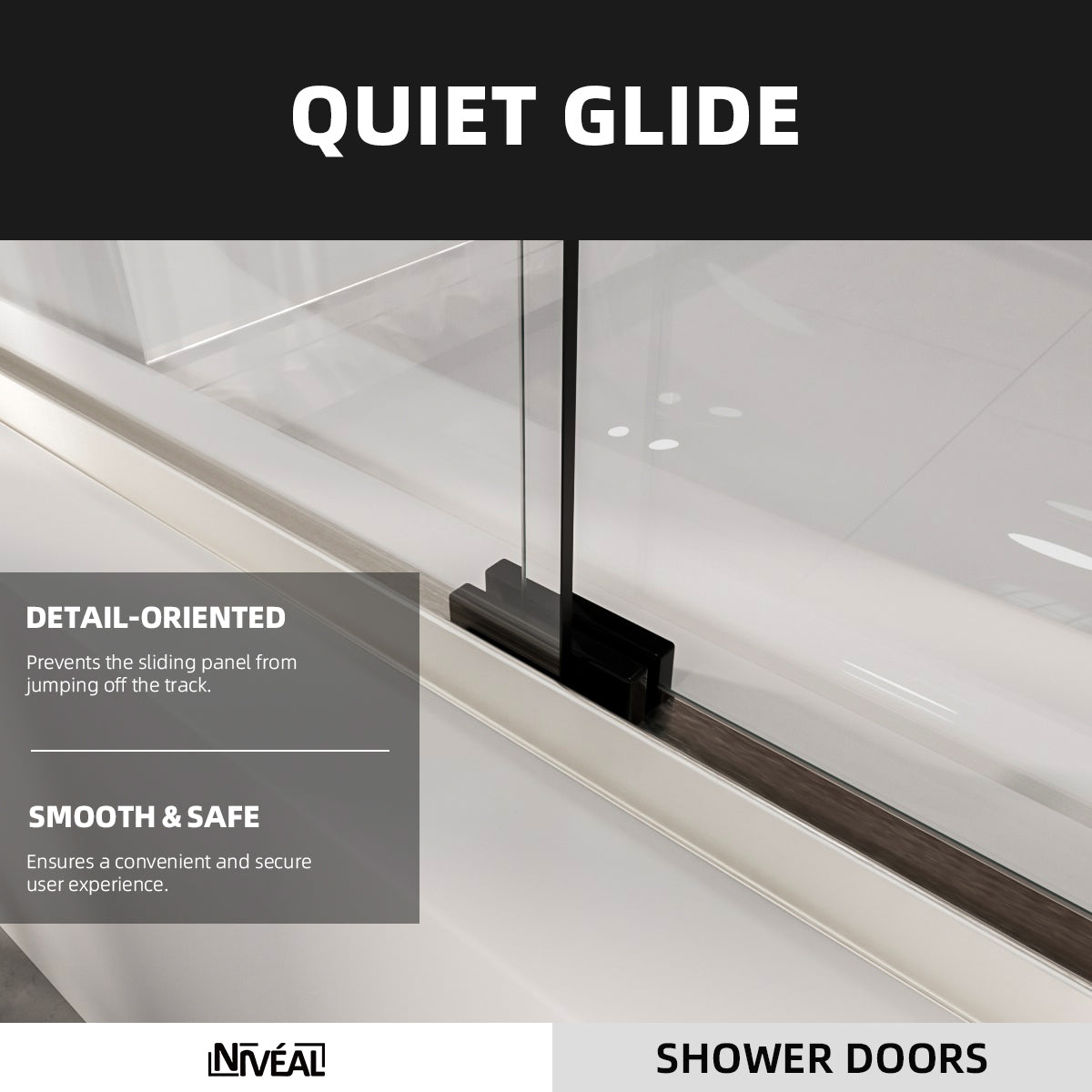 Niveal Victory 56 in. H x 60 in. W Sliding Semi-Frameless Tub Door with Clear Glass 7_d46a4b74-fee1-4b2a-bbef-e35621054bc7