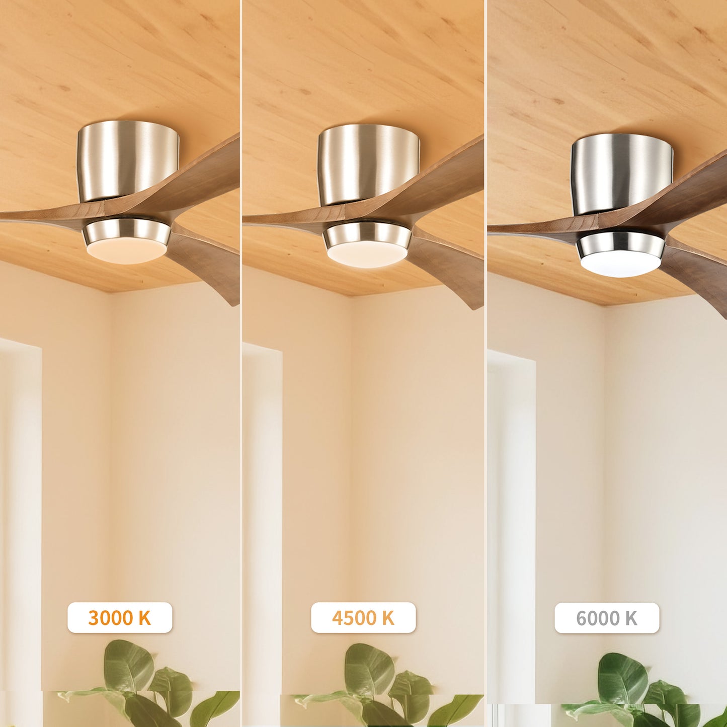 Taimei Stela 52 in. Flush Mount Standard Ceiling Fan with Dimmable LED with Remote Included DC Motor 7_db63d70c-f448-4520-871a-467ba267986a