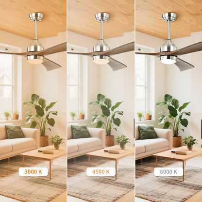 Taimei Helio 52 in. Downrod Modern Ceiling Fan with Dimmable LED with Remote Included DC Motor 7_e005a168-637d-40f5-a643-b2597621c40e